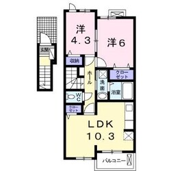 カルムメゾンⅠの物件間取画像